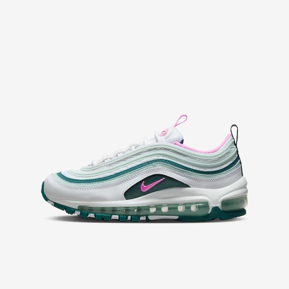 Nike air max 97 white teal and pink 4.5 youth - Picture 1 of 6